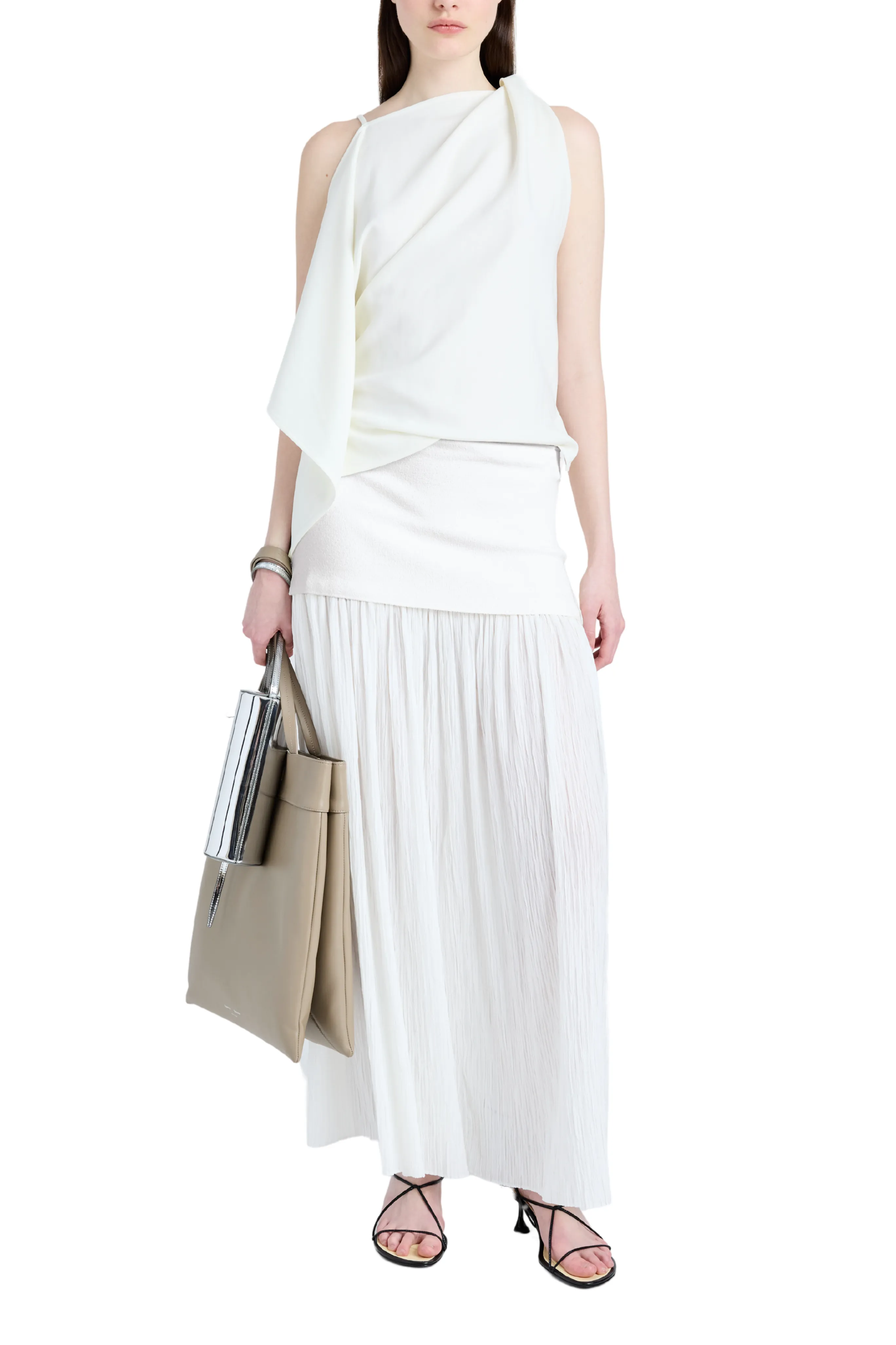 Paige Pleated Chiffon Skirt