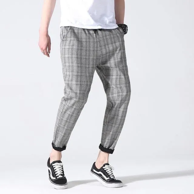 Plaid Joggers Pants