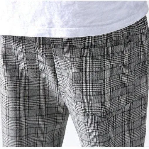 Plaid Joggers Pants