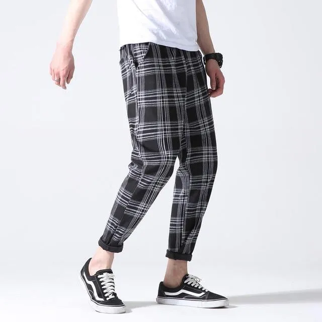 Plaid Joggers Pants