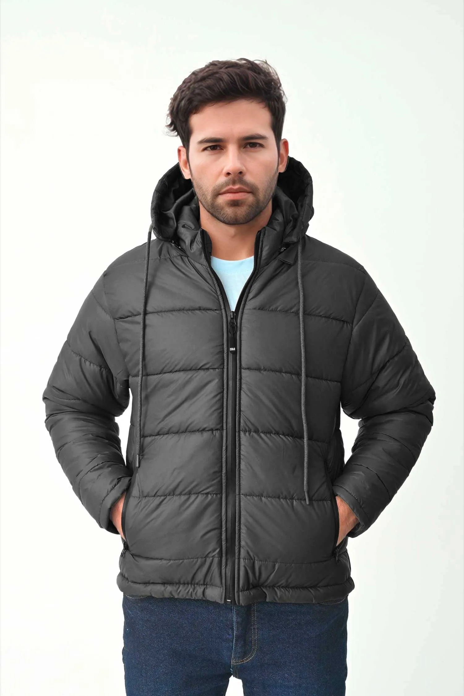 Polo Republica Men's Sliven Puffer Hooded Jacket