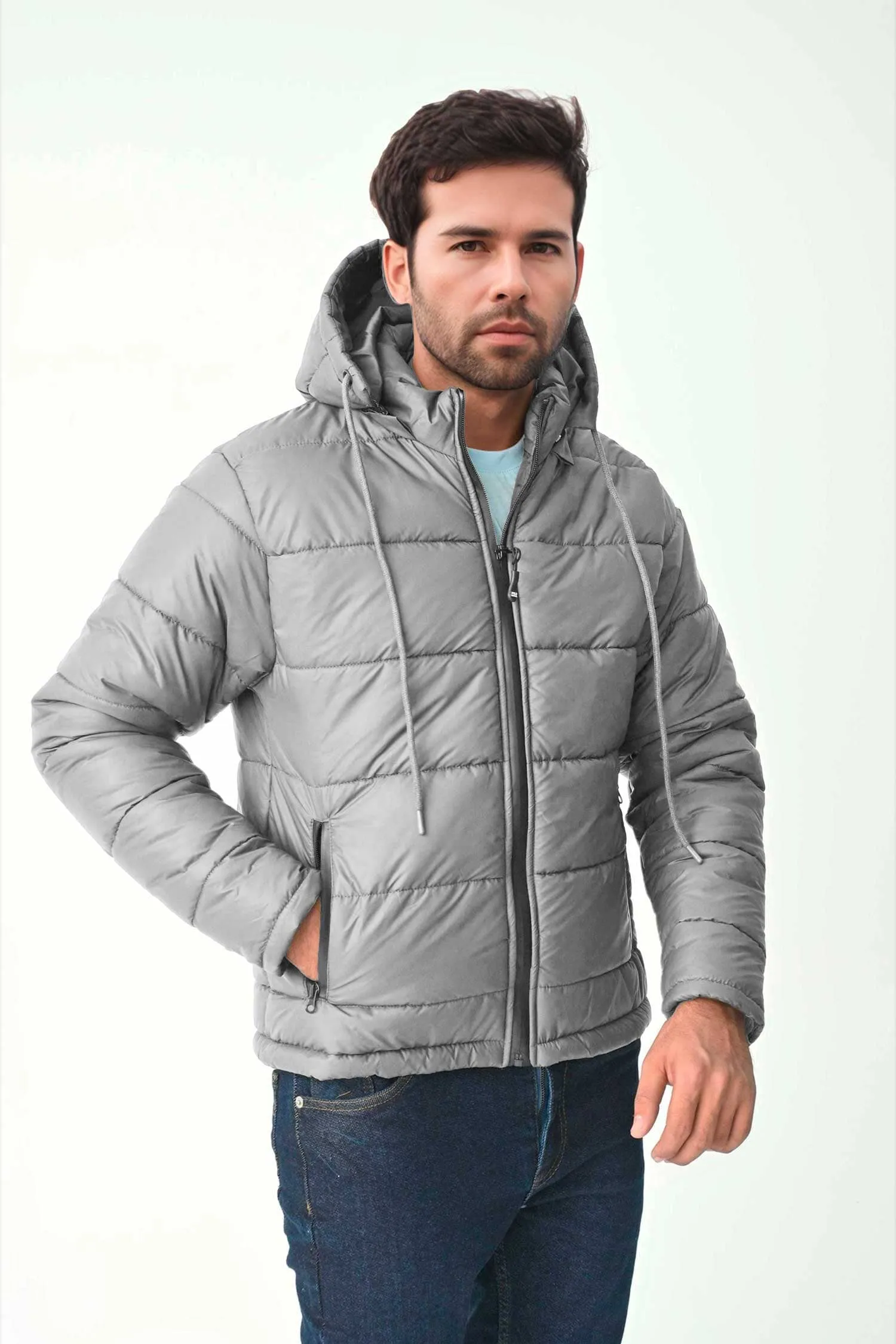 Polo Republica Men's Sliven Puffer Hooded Jacket