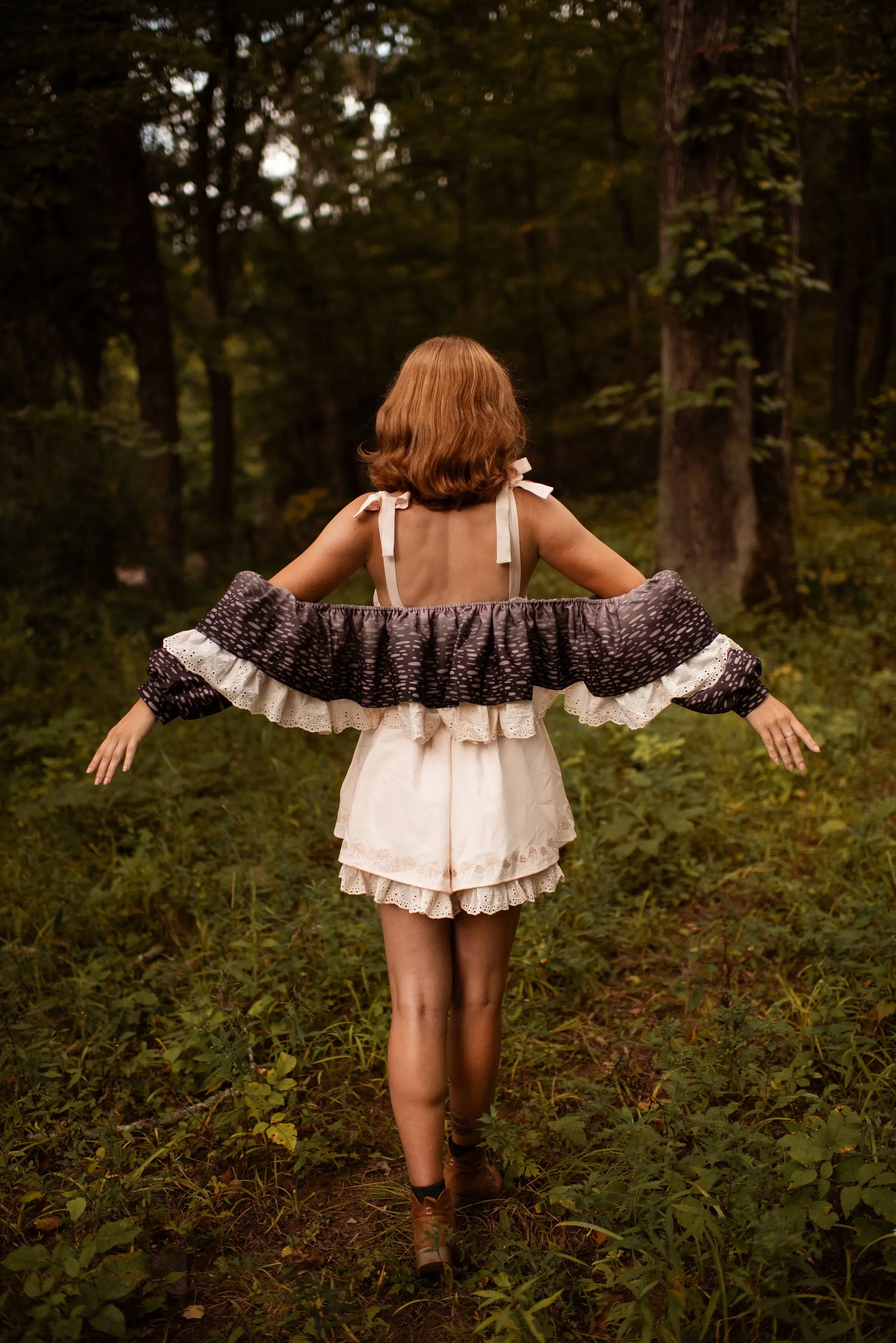 (Pre-Order) Mushroom Romper (Sleeves/Capes)