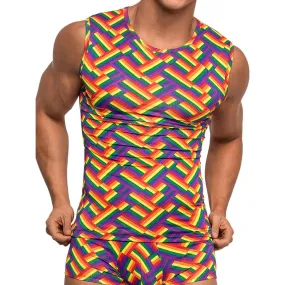 Pride Fest Fitness Tank Print L