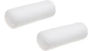 PumPum Hotel Quality White Bed Bolster Pillows for Sleeping -Set of 2 Pcs