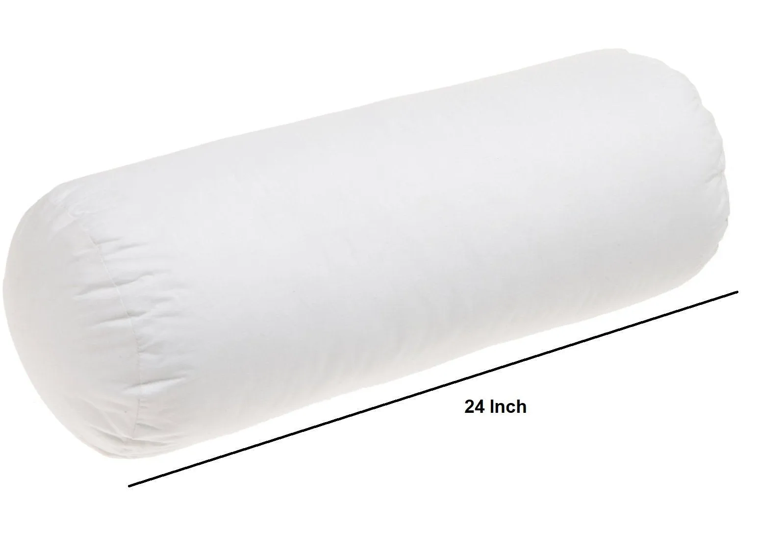 PumPum Hotel Quality White Bed Bolster Pillows for Sleeping -Set of 2 Pcs