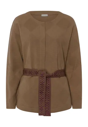 Pure Comfort Belted Cardigan | Walnut 78679-2821