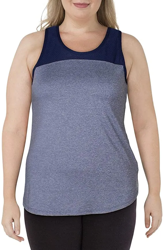 REEBOK Women's Tempo Fitness Tank Top in Blue Heather