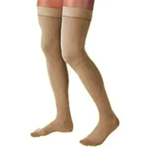 Relief Thigh-High Moderate Compression Stockings Large, Beige