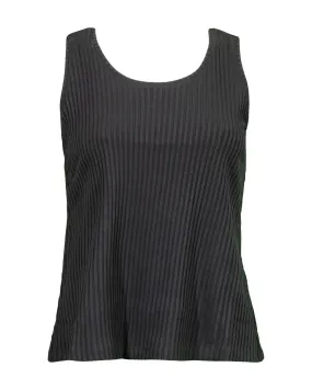 Rib Scoop Neck Tank Top Bark