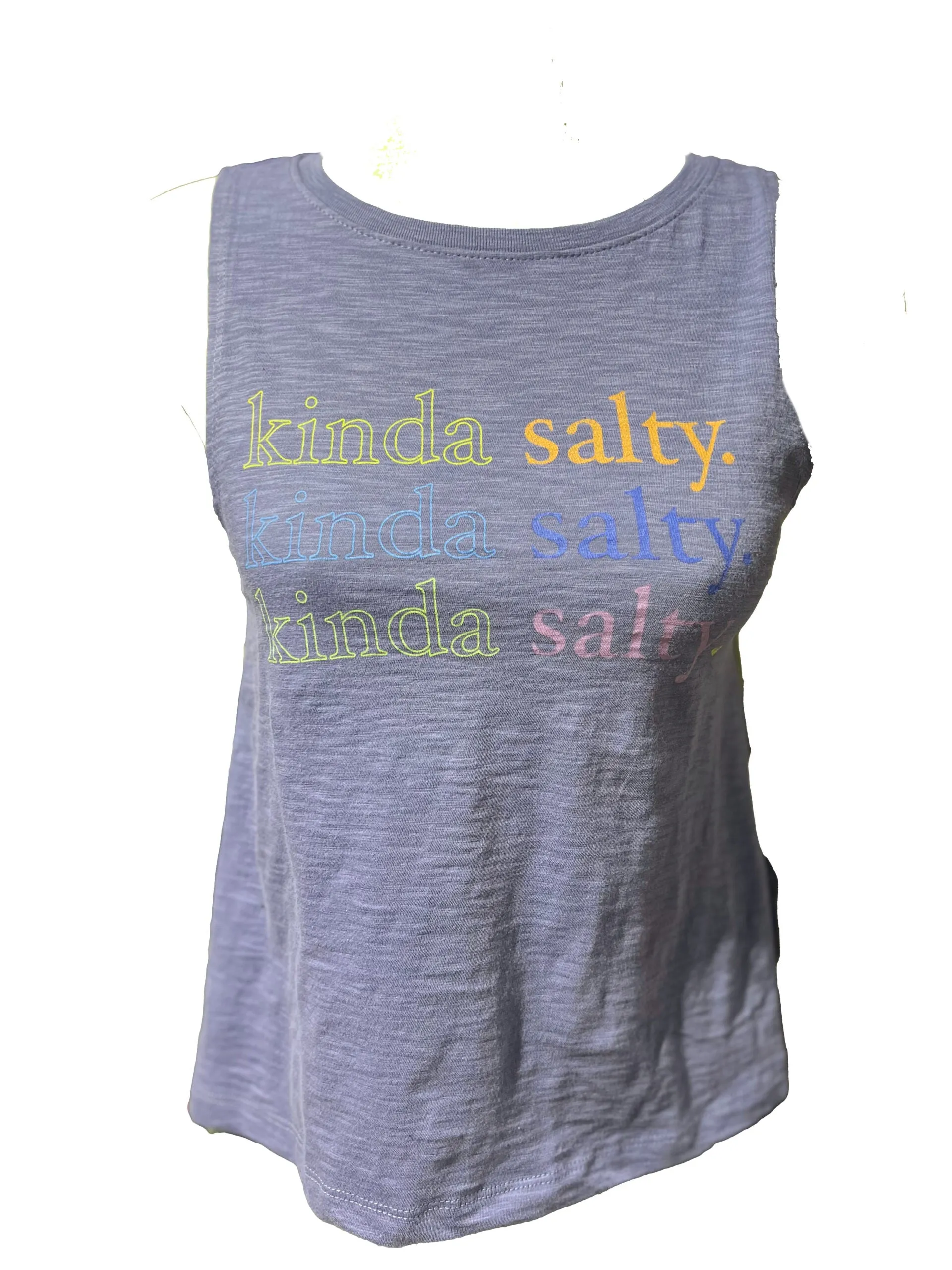 ROXY Kinda Salty High-Low Hem Muscle Tank