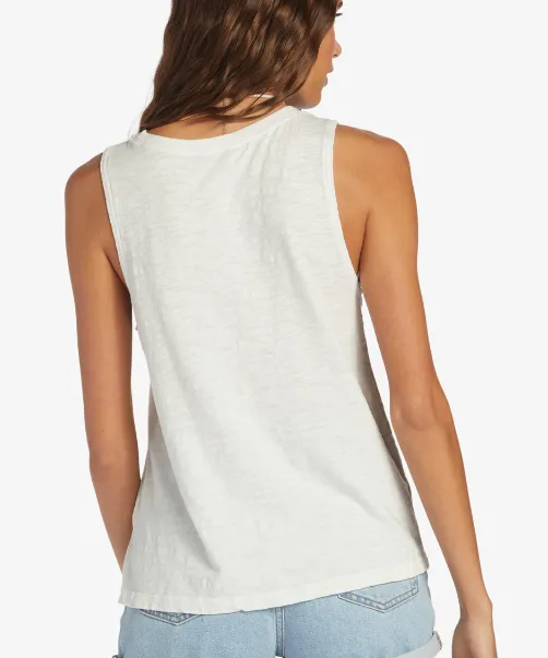 ROXY Kinda Salty High-Low Hem Muscle Tank