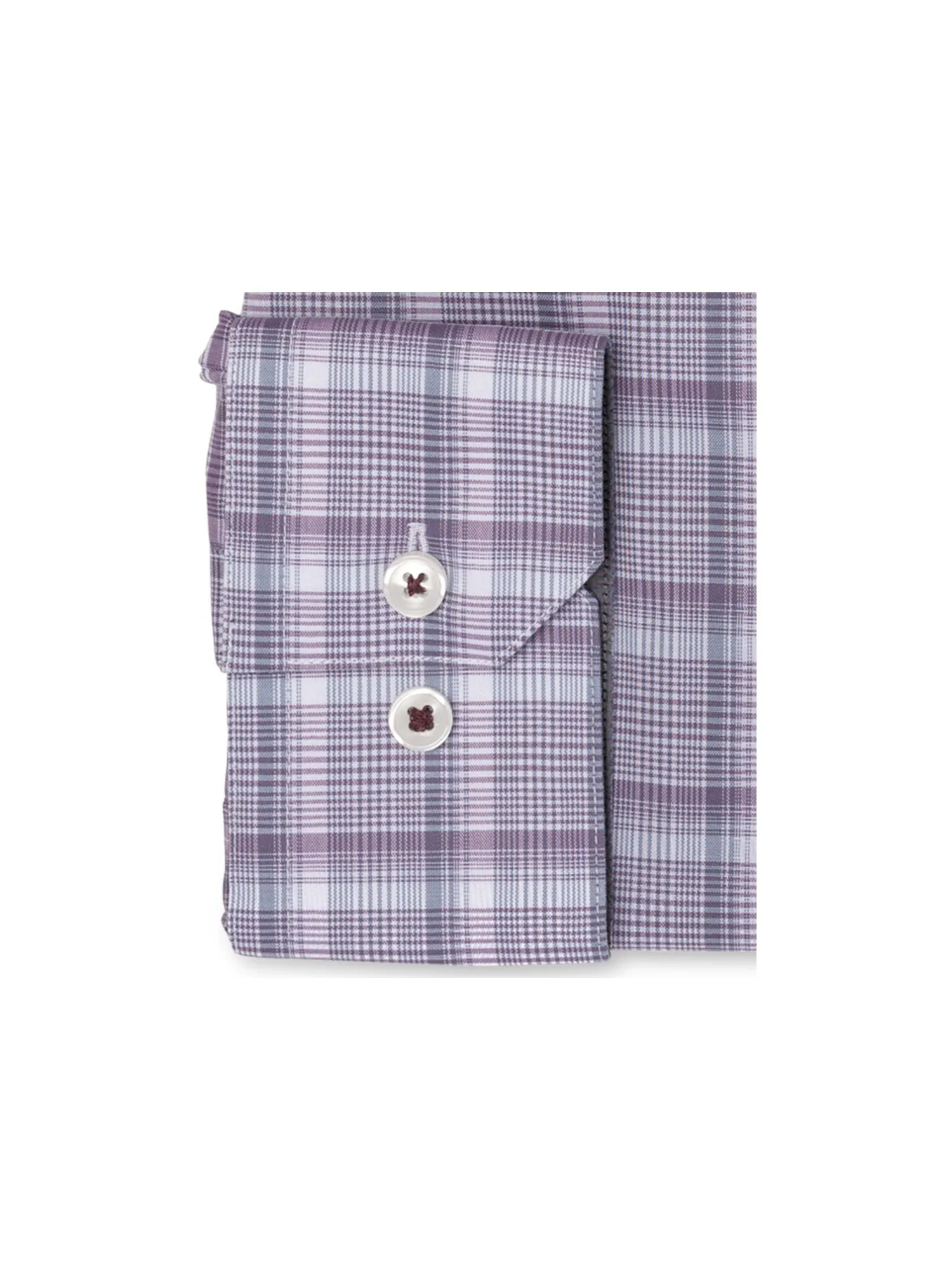 Ryan Seacrest Distinction Men's Plaid Collared Dress Shirt Purple Size 36X37