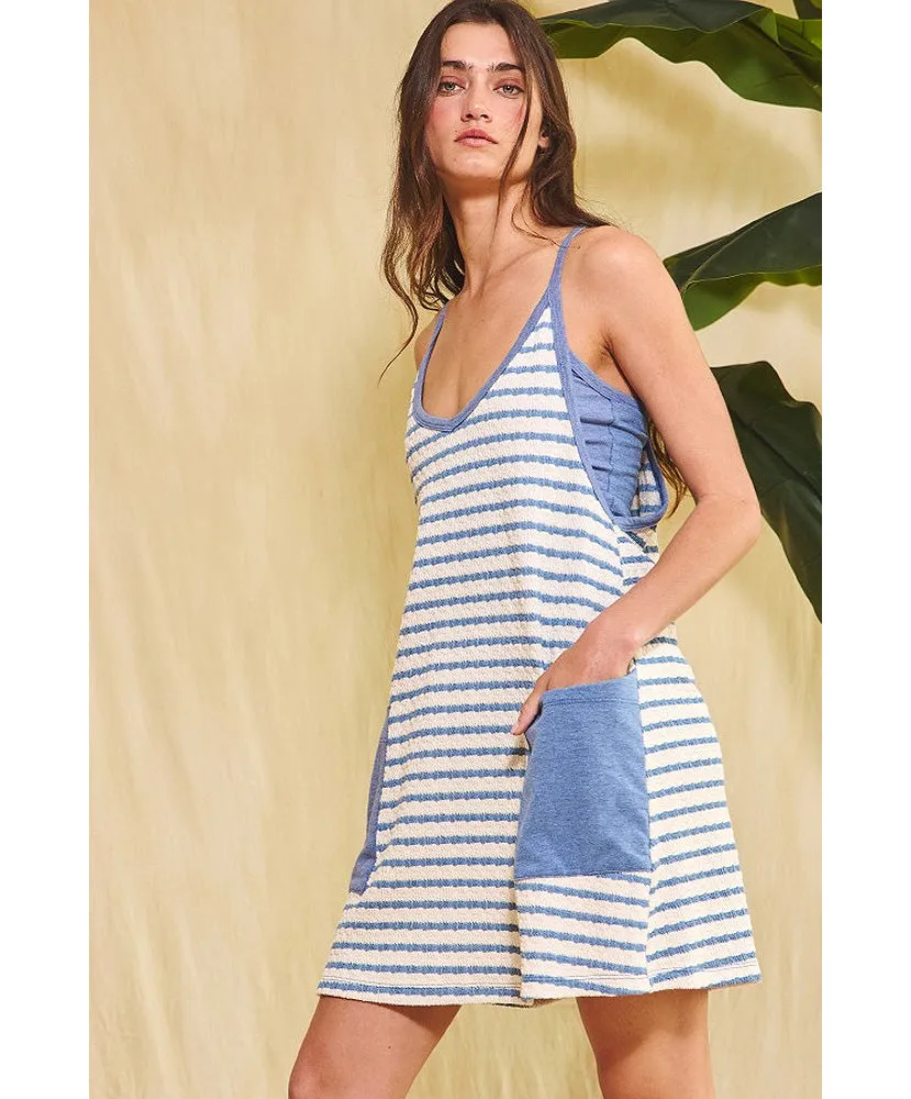 Sam Sporty Stripe Mini Dress