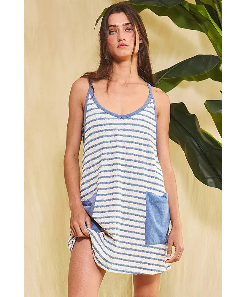 Sam Sporty Stripe Mini Dress