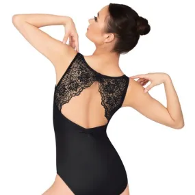 Skye by Mariia | Boatneck Lace Back Leotard | Black