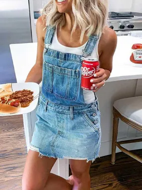 Slim Suspender Denim Suspender Overall