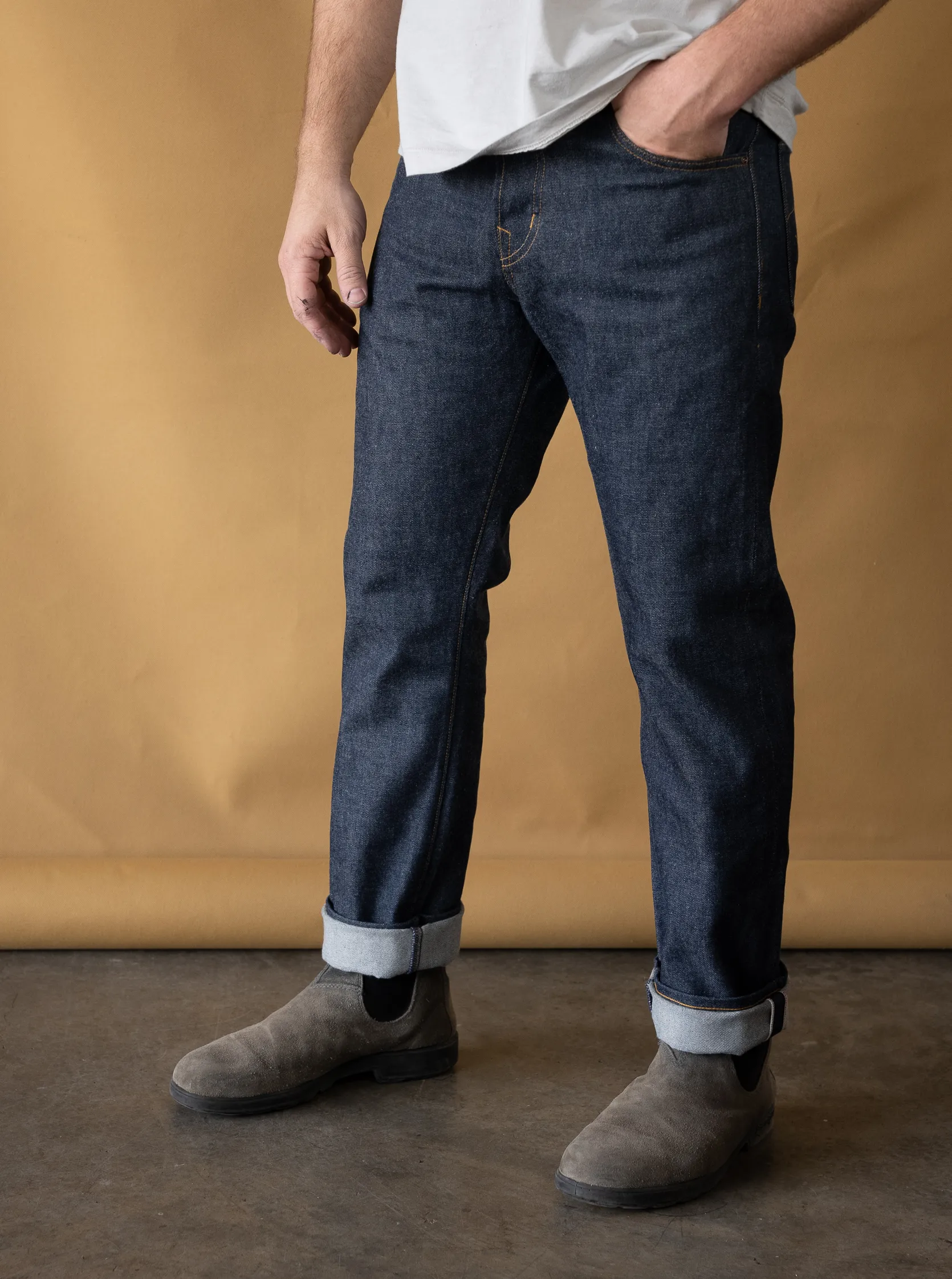 SLM - 14oz Vidalia Mills Indigo Selvedge - Slim Fit