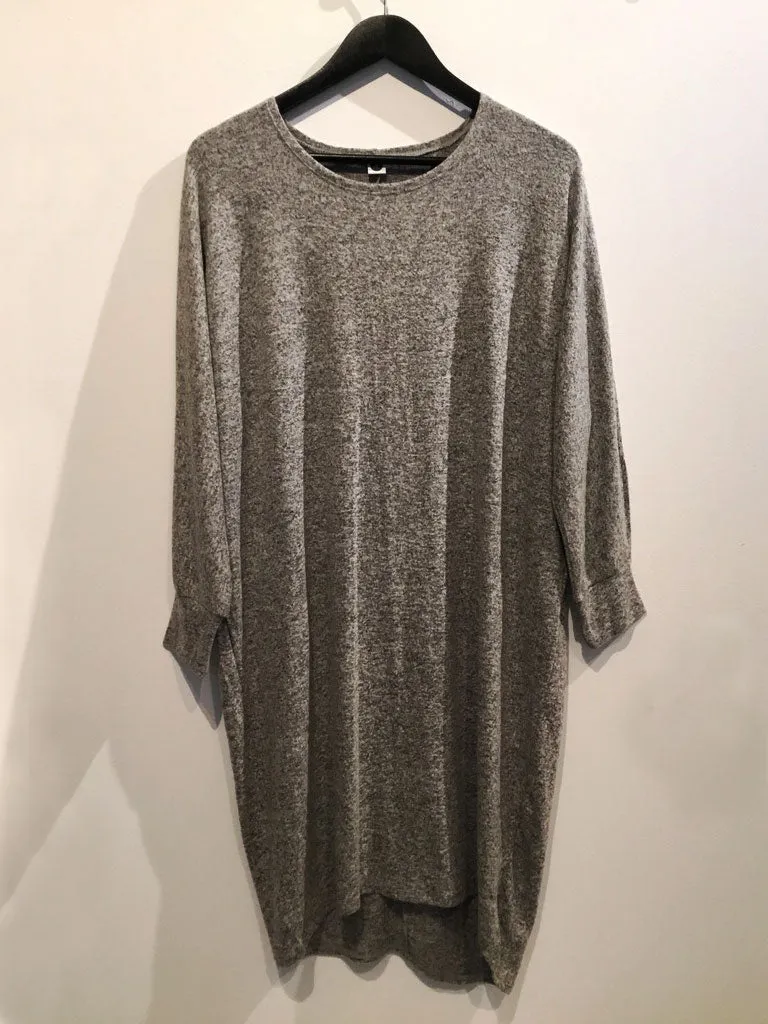 Soft Stretchy Dress Gray