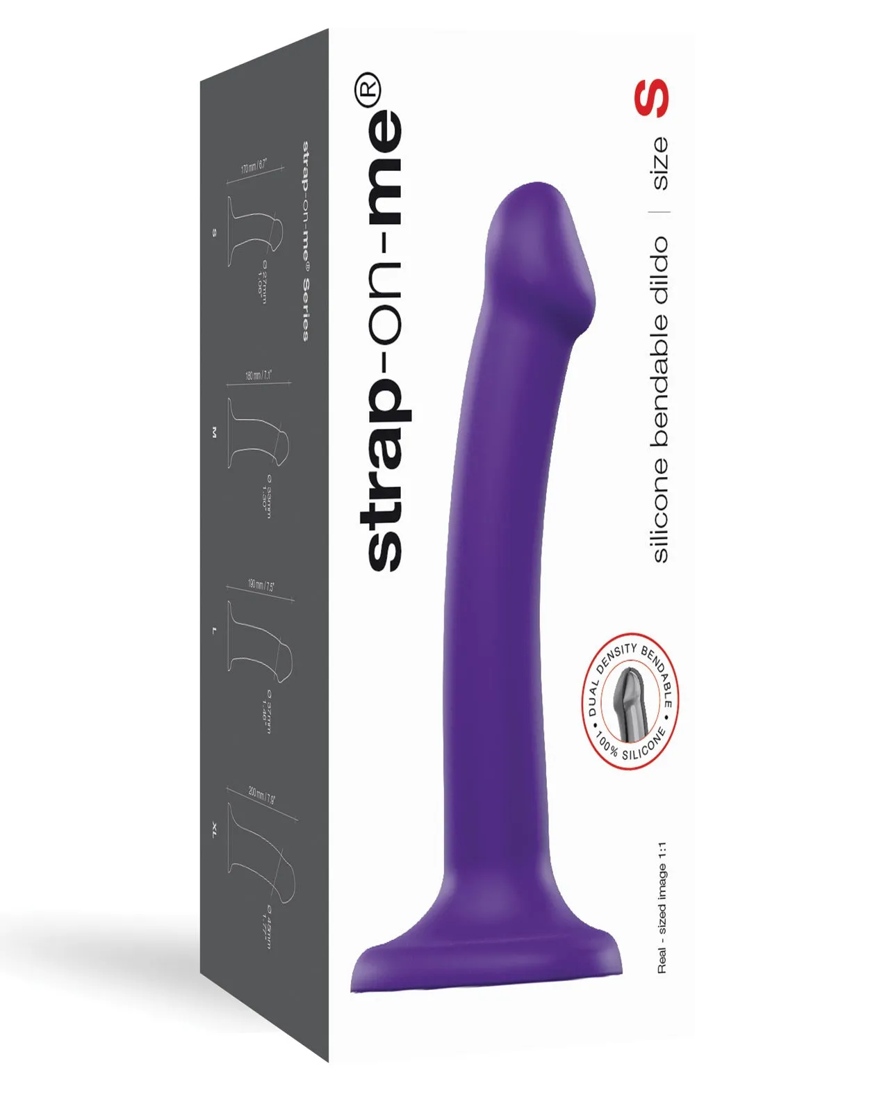 Strap On Me Silicone Bendable Dildo Small - Purple