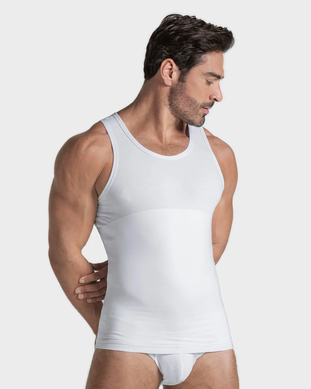 Stretch Cotton Moderate Shaper Tank