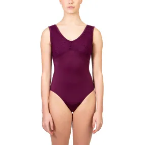 Suffolk Adult Embroidered Mesh Tank Leotard