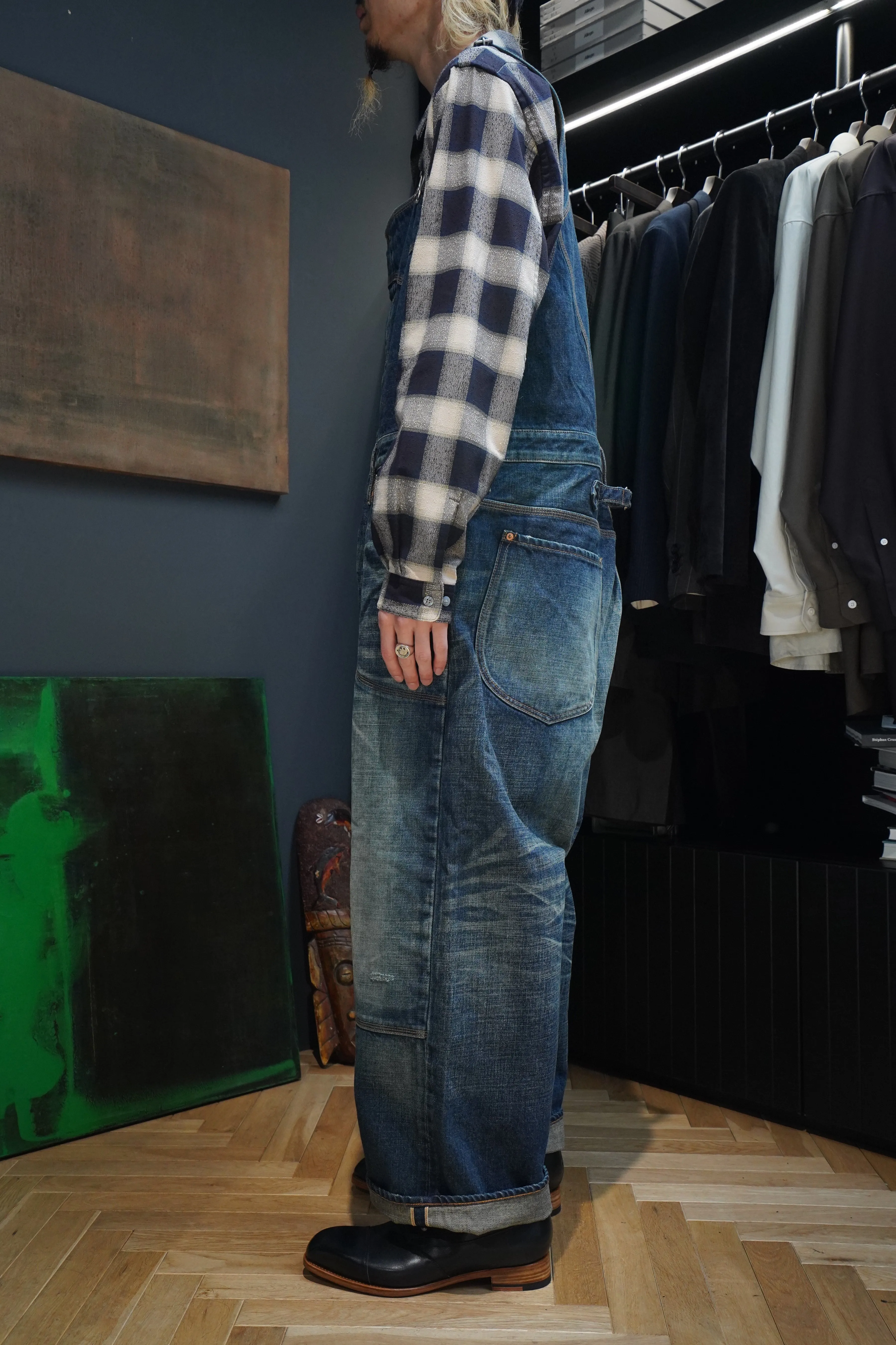 SUGARHILL MULTI FADE DENIM OVERALL (FADED INDIGO)