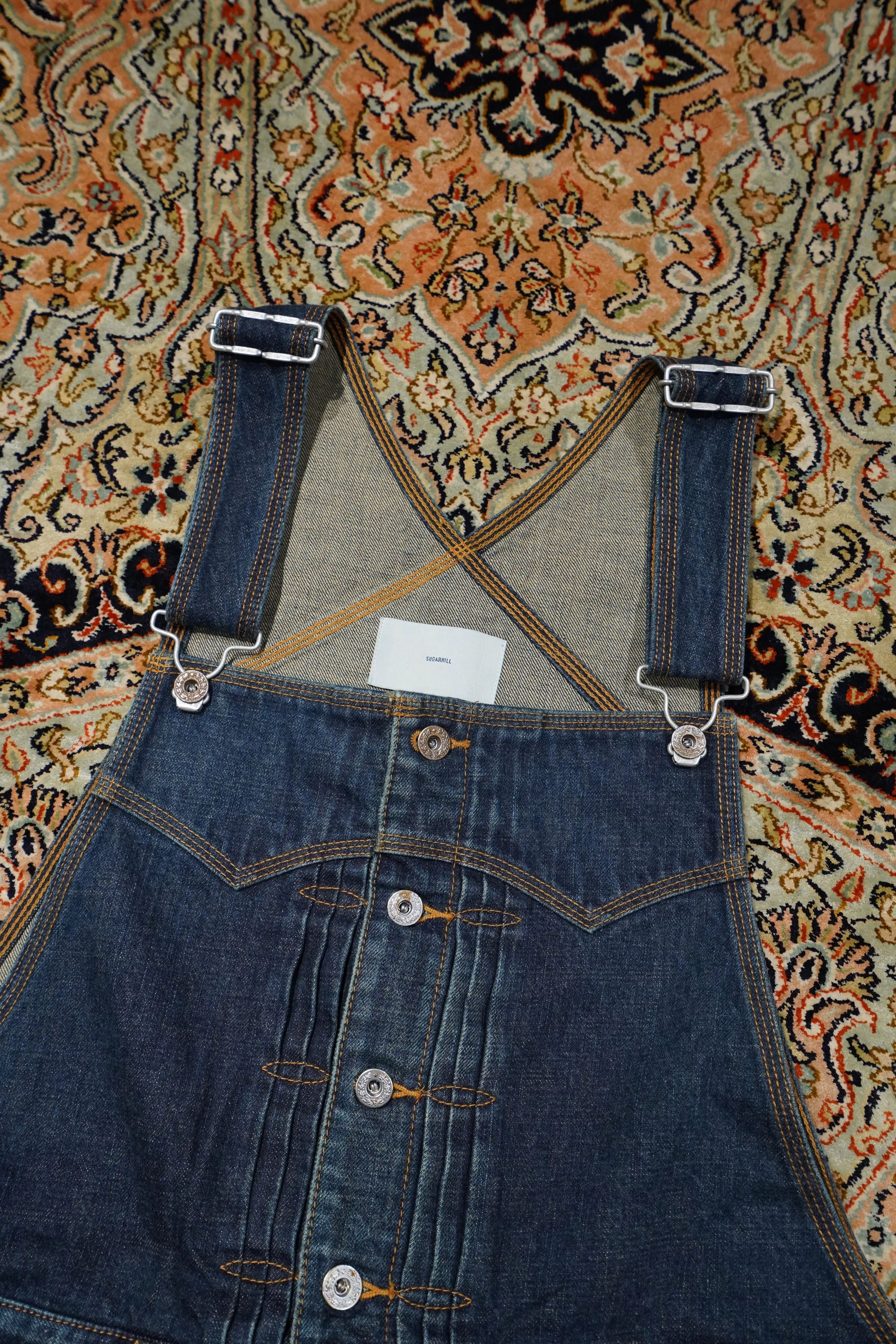 SUGARHILL MULTI FADE DENIM OVERALL (FADED INDIGO)