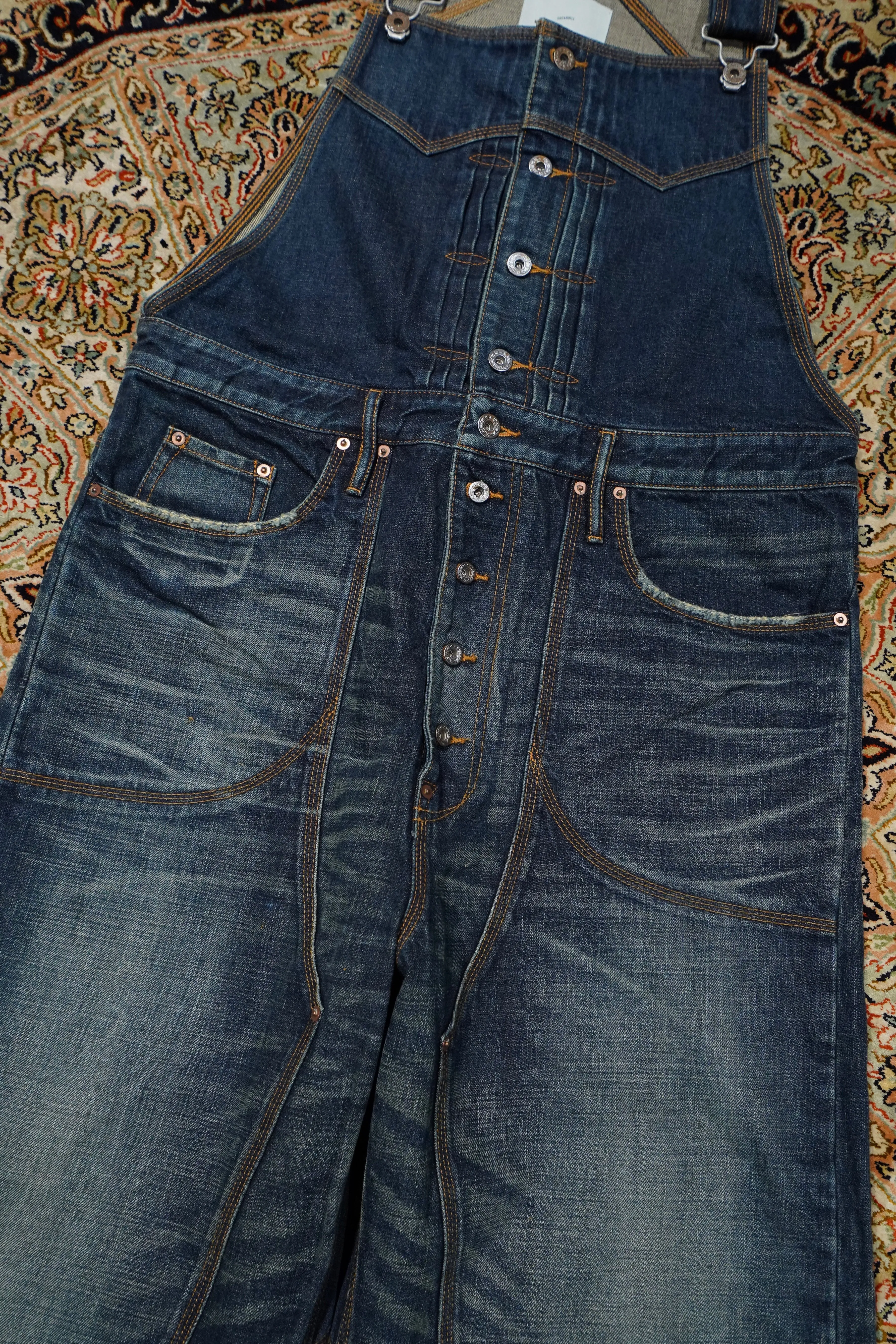 SUGARHILL MULTI FADE DENIM OVERALL (FADED INDIGO)