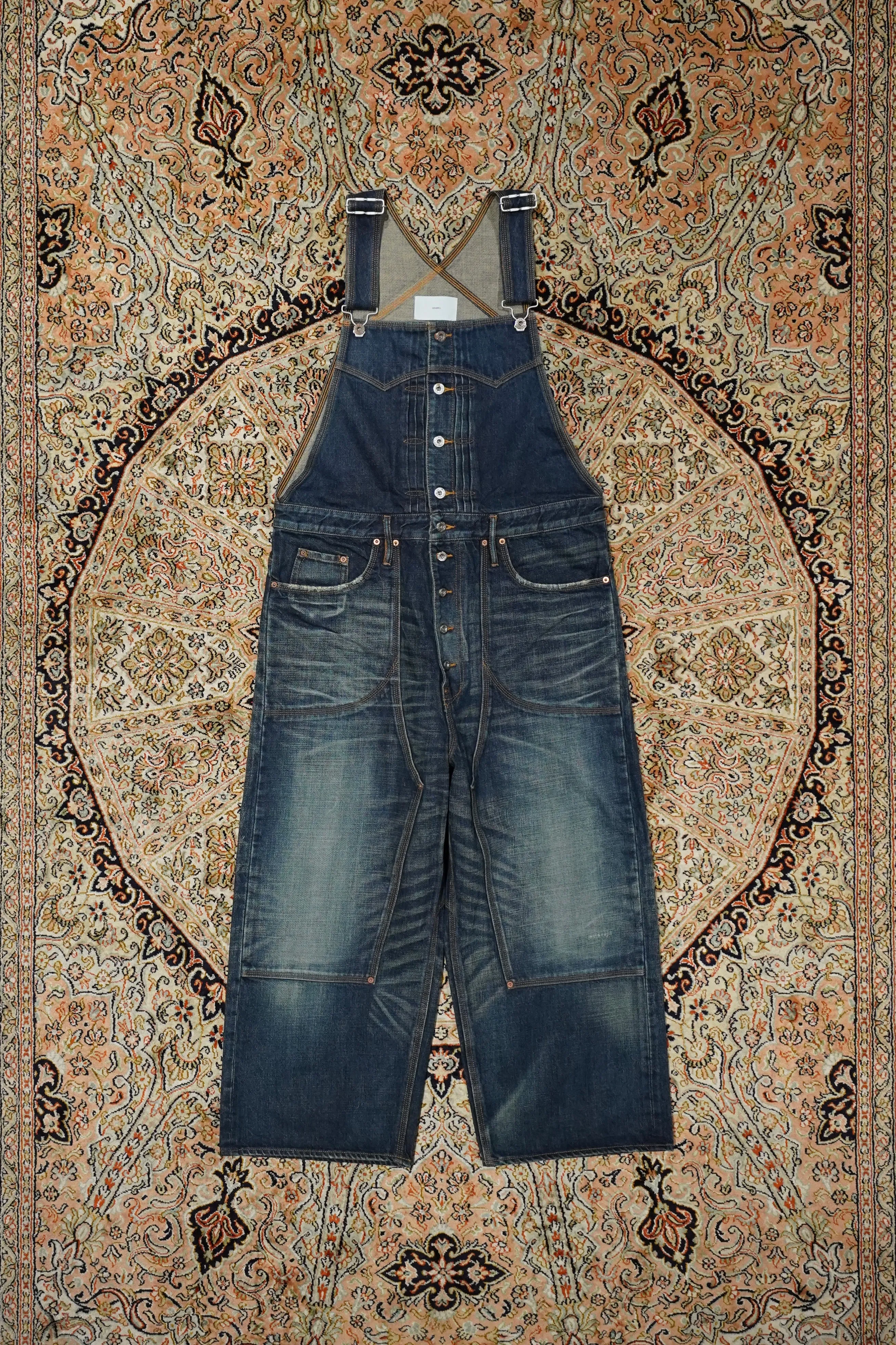 SUGARHILL MULTI FADE DENIM OVERALL (FADED INDIGO)