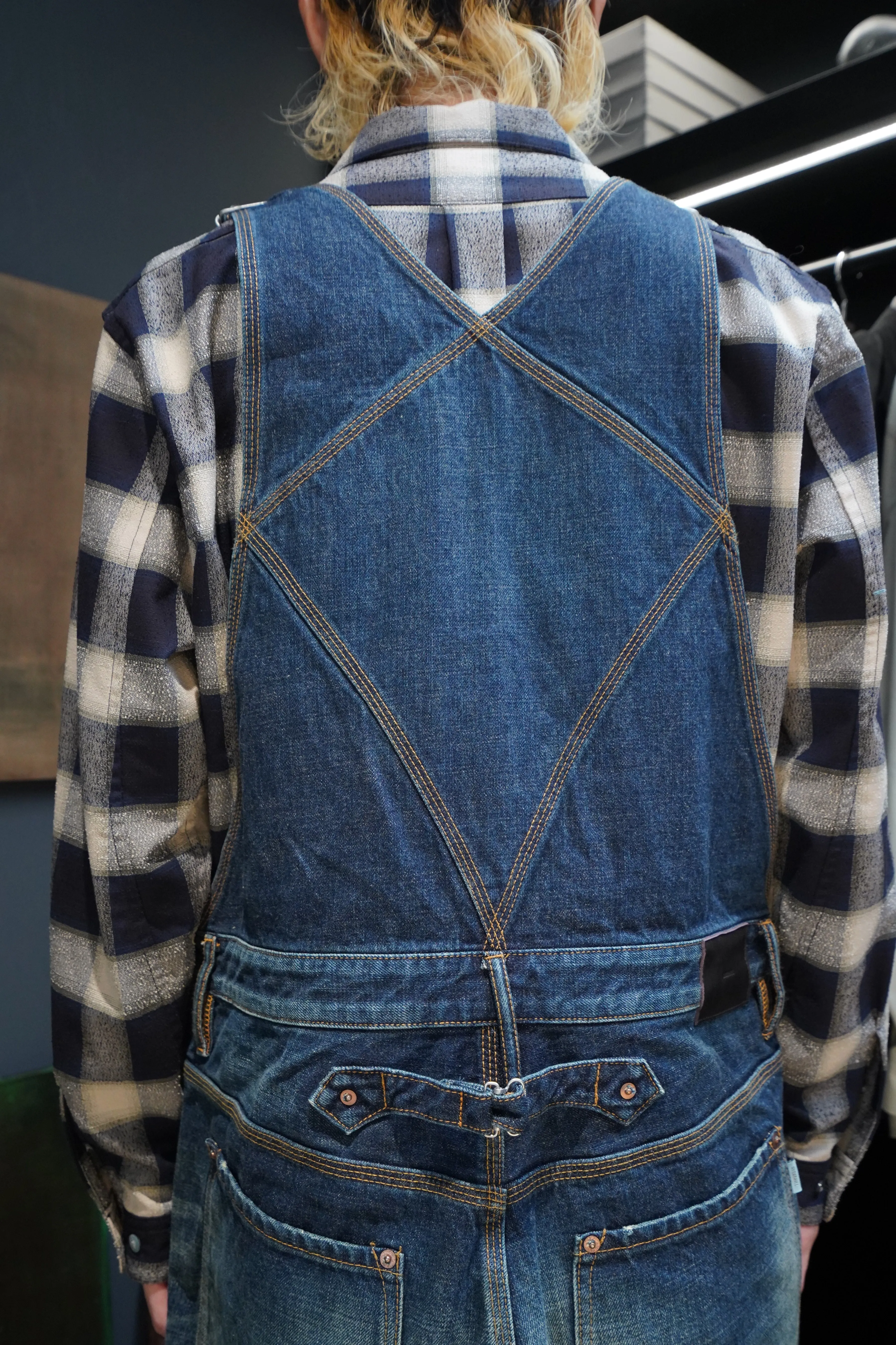 SUGARHILL MULTI FADE DENIM OVERALL (FADED INDIGO)