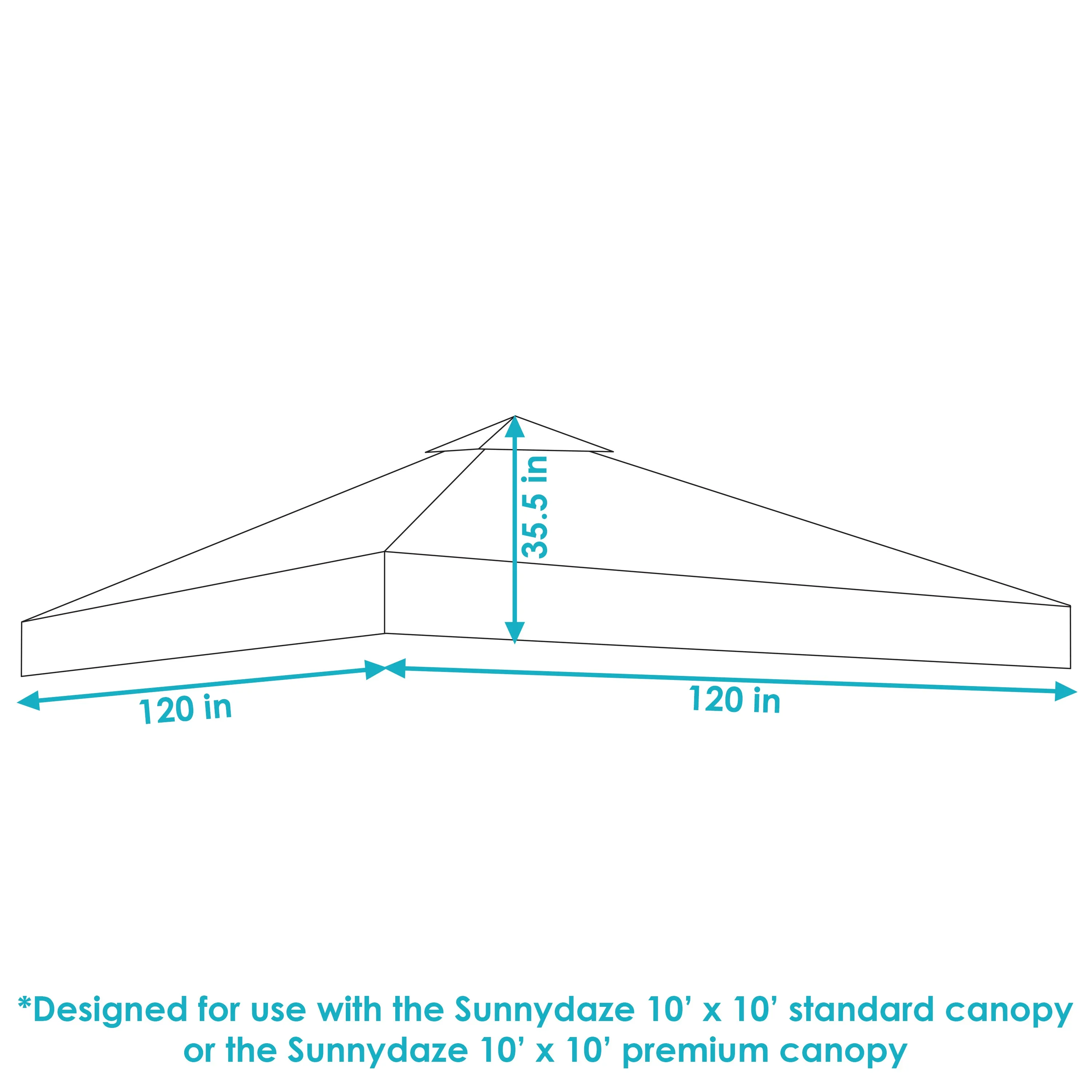 Sunnydaze Premium Oxford Fabric Pop-Up Canopy Shade with Vent