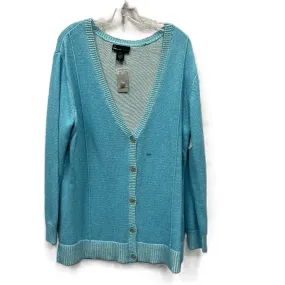 Sweater Cardigan By Lane Bryant In Blue, Size: 1x