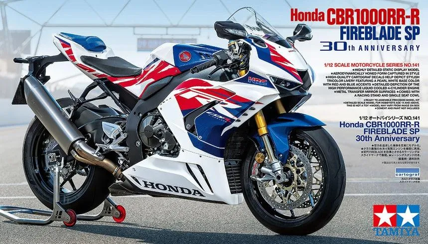 Tamiya 14141 Honda CBR1000RR-R Fireblade SP 30th Anniversary 1/12 Model Kit