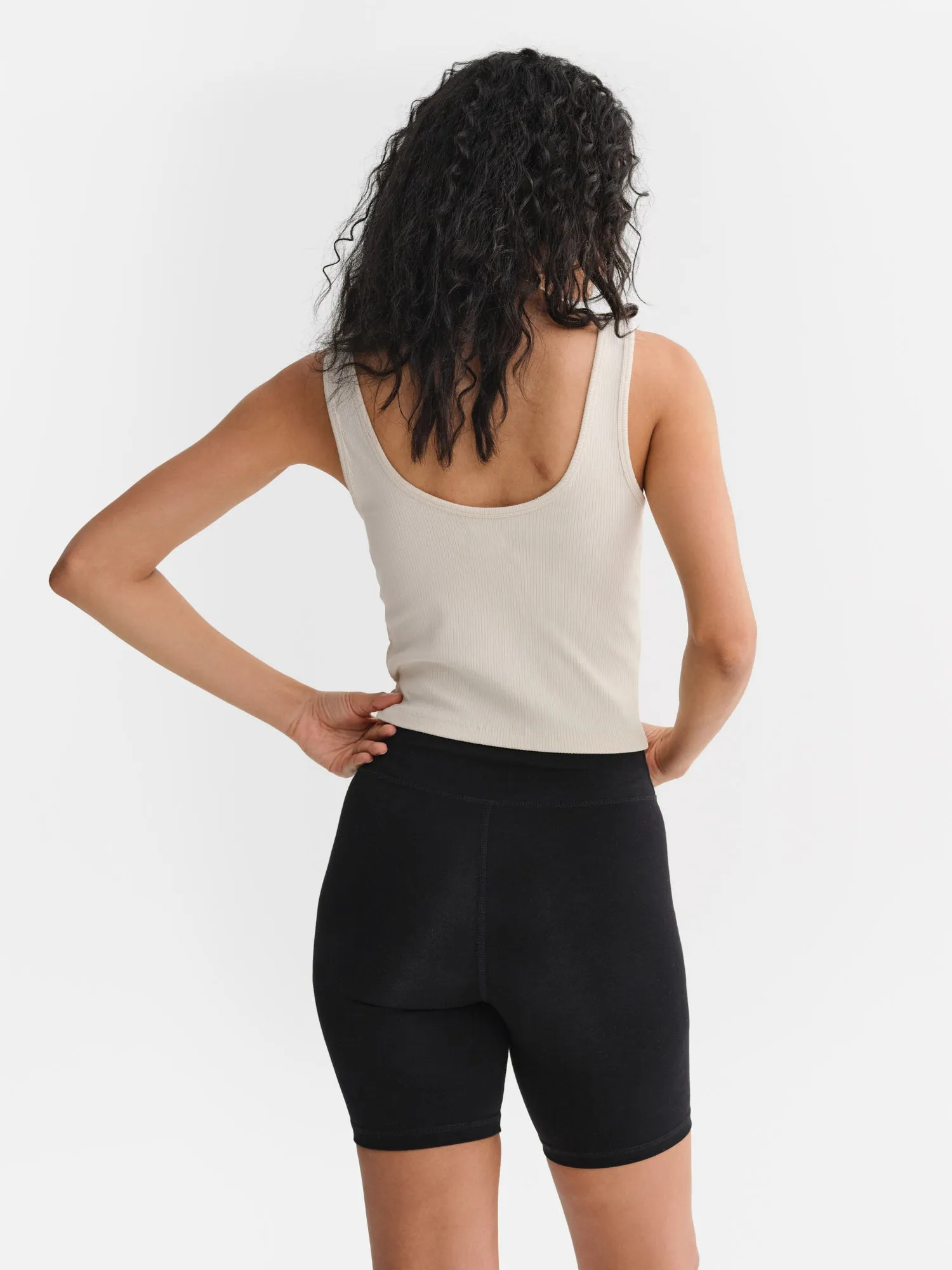 Tencel Rib Crop V-Tank