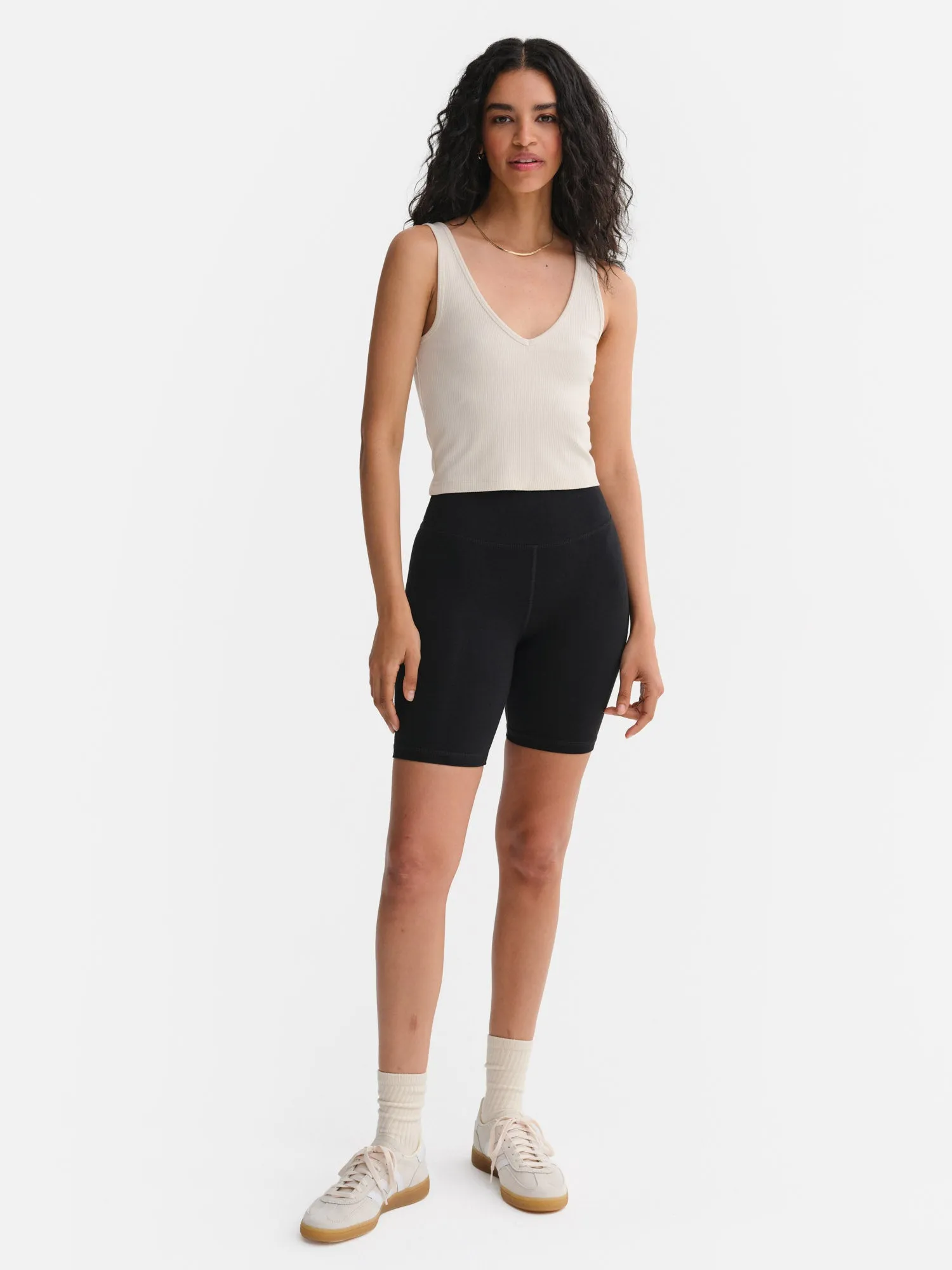 Tencel Rib Crop V-Tank