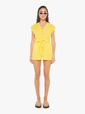 The Long Story Short Romper Yellow