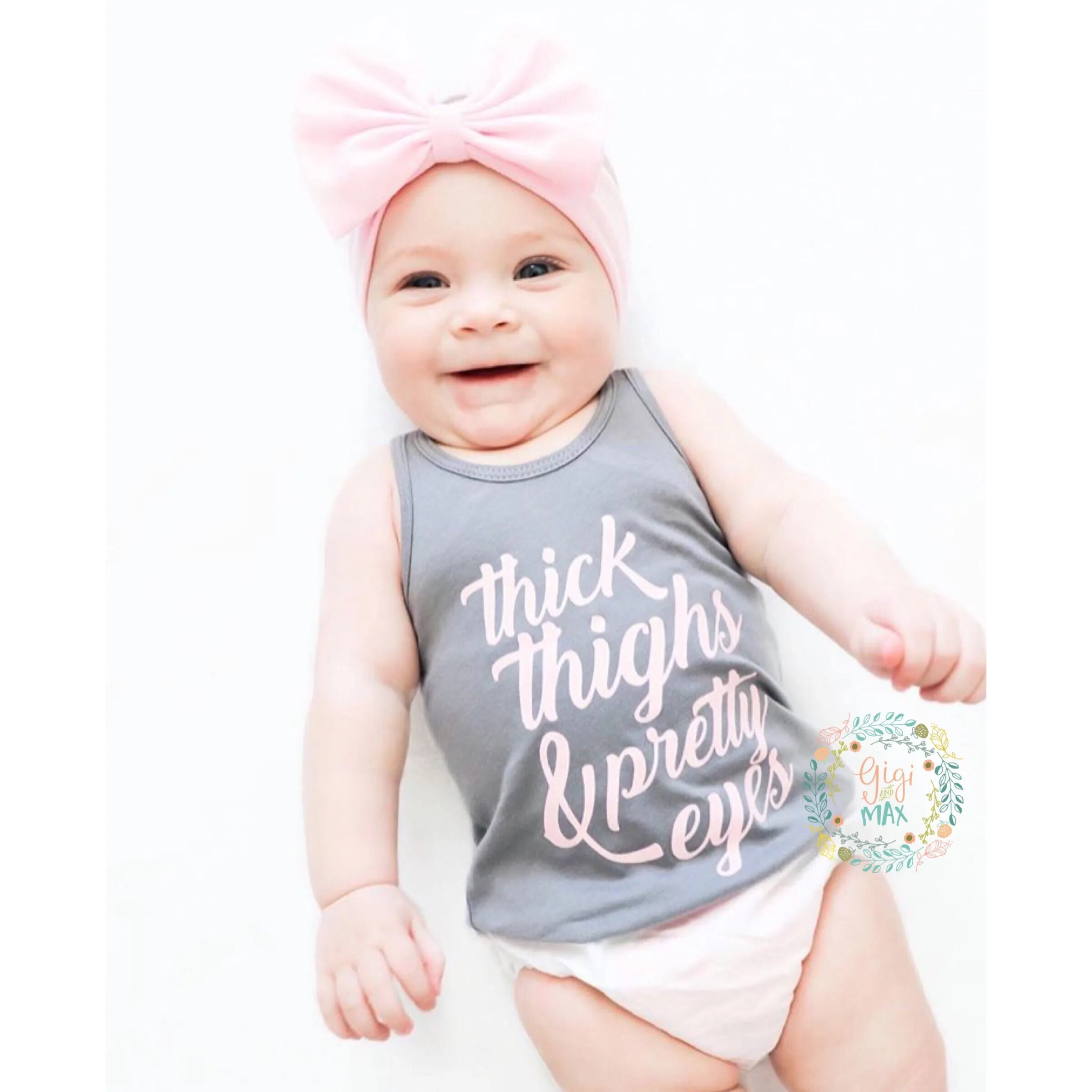 Thick thighs & Pretty Eyes tee/tank