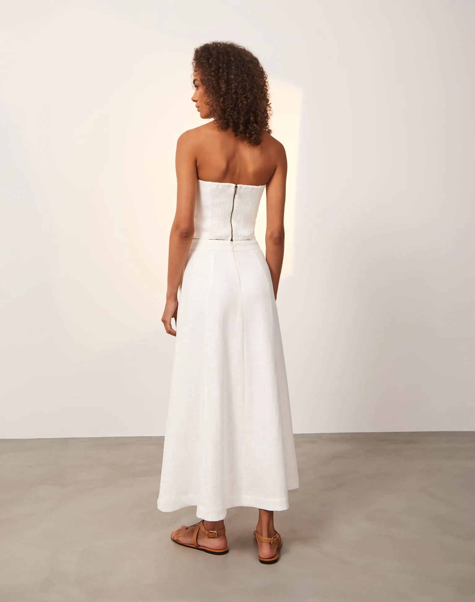 Tiana Long Skirt - Off White