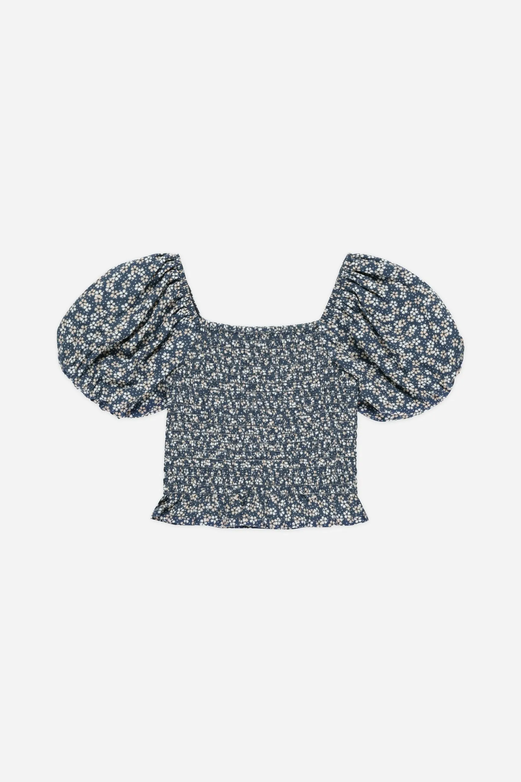 Trixie Top | Blue Floral