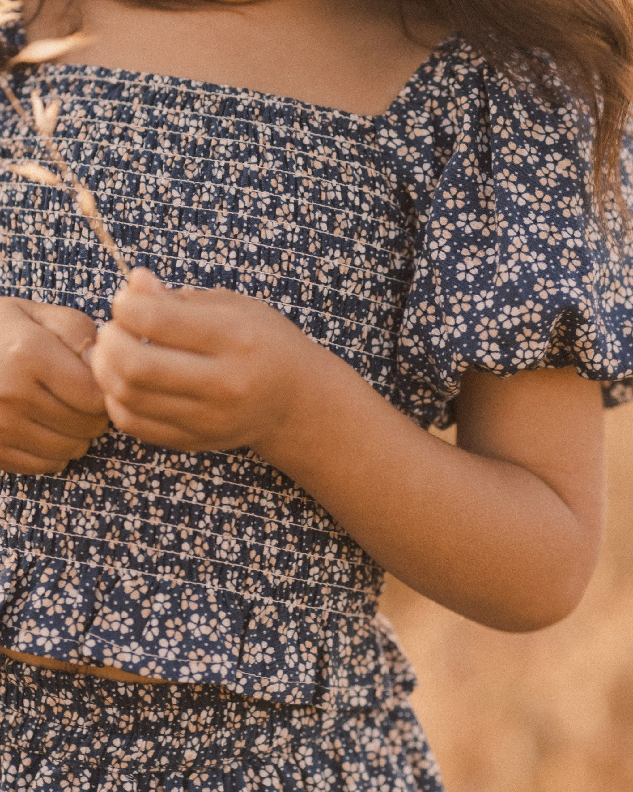 Trixie Top | Blue Floral