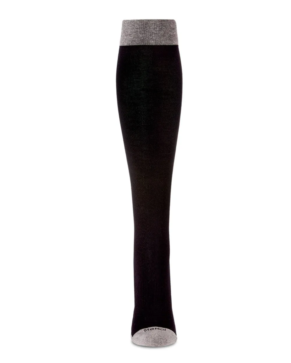 Two-Tone Contrast (Grey/Black) Compression Socks