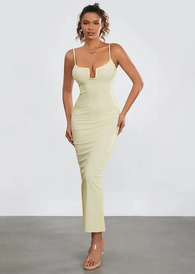 V-Neck Bodycon Cami Dress