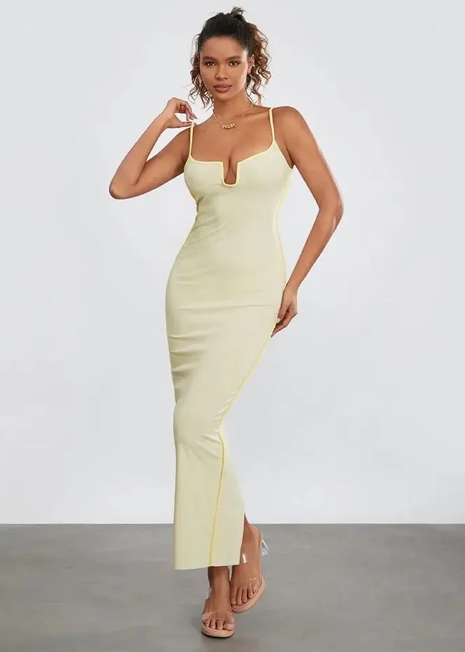 V-Neck Bodycon Cami Dress