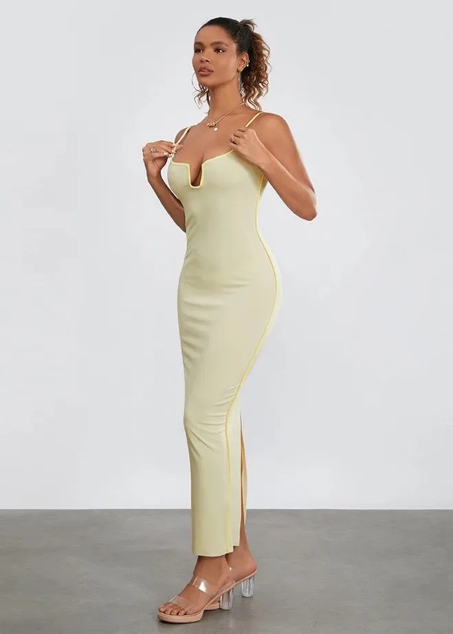 V-Neck Bodycon Cami Dress