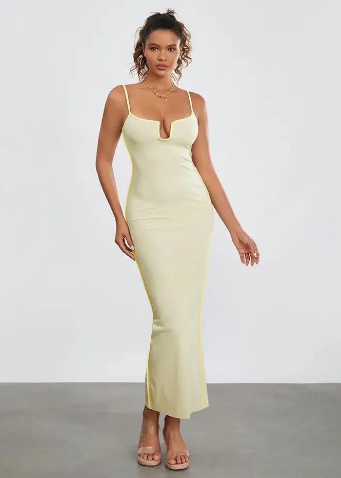 V-Neck Bodycon Cami Dress