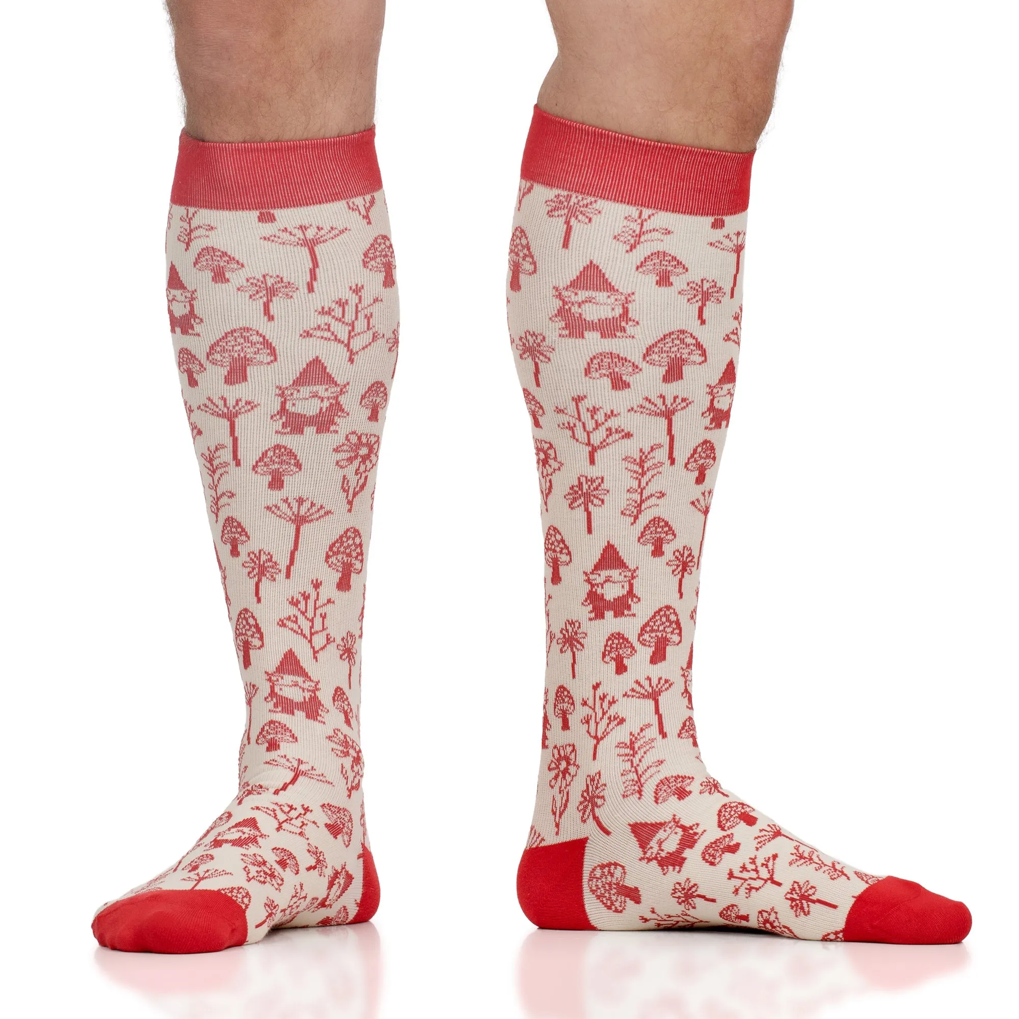 VIM & VIGR Woodland Gnomes Compression Socks 15-20 MmHg