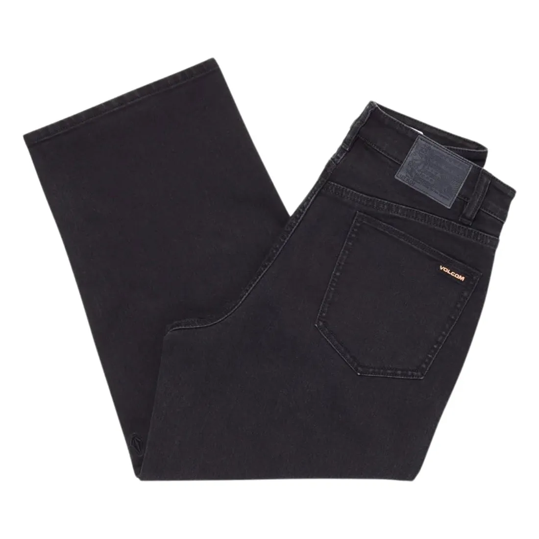 Volcom Boys Billow Baggy Denim - Black Out