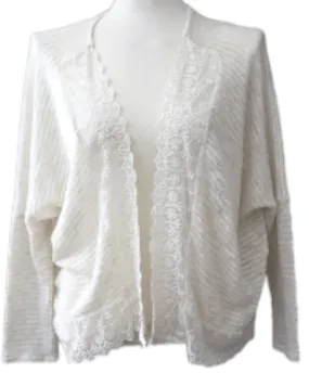 Warm Spring Creme Lace Cardigan