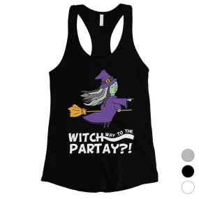 Witch Way To Partay Womens Tank Top